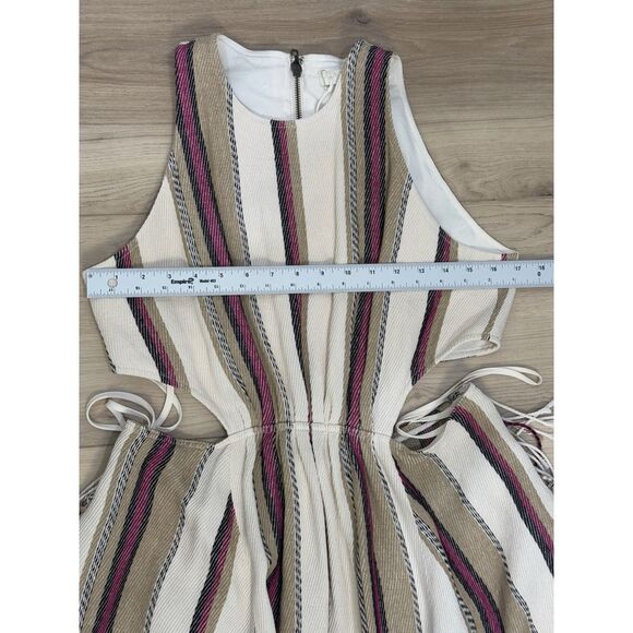 NWT Ulla Johnson Caterina Maxi Dress Positano Linen Cut Out Open Back Size 8 - Picture 13 of 15